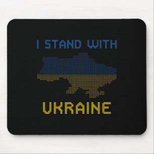 Ich stehe mit Ukraine-Shirt Ukraine Karte Ukraine Mousepad