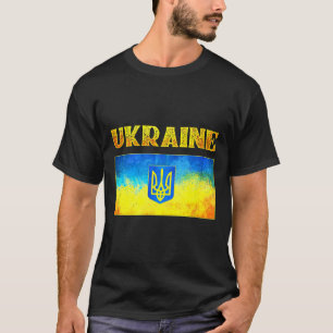 Ich stehe mit Ukraine-Shirt Ukrainische Flagge Ukr T-Shirt