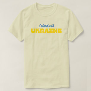 Ich stehe mit Ukraine Solidaritäts-T-Shirt T-Shirt