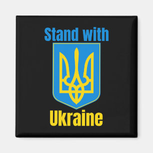 Ich stehe mit Ukraine T-Shirt, ich unterstütze die Magnet