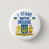 ICH STEHE MIT UKRAINE-Taste Button (Vorderseite)