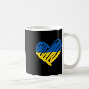Ich stehe mit Ukraine Ukrainische Flagge Frieden H Kaffeetasse