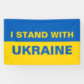 Ich stehe mit ukrainischer Flagge Banner (Horizontal)