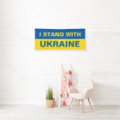 Ich stehe mit ukrainischer Flagge Banner (Insitu)