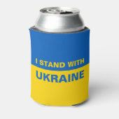 Ich stehe mit ukrainischer Flagge Dosenkühler (Kanne Rückseite)