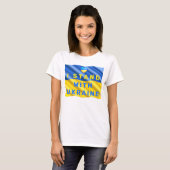 Ich stehe mit ukrainischer T - Shirt ukrainischer  (Vorne ganz)