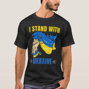 Ich stehe mit ukrainischer Unterstützung für die U T-Shirt
