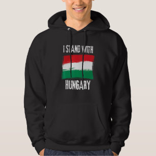 Ich stehe mit ungarischer Flagge Hoodie