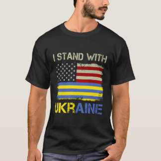 Ich stehe mit Unterstützung der Ukraine zur Seite T-Shirt