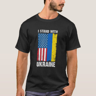 Ich stehe mit Unterstützung für die Ukraine T-Shirt