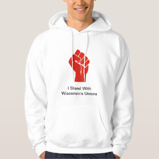 Ich stehe mit Wisconsins Gewerkschaften Hoodie