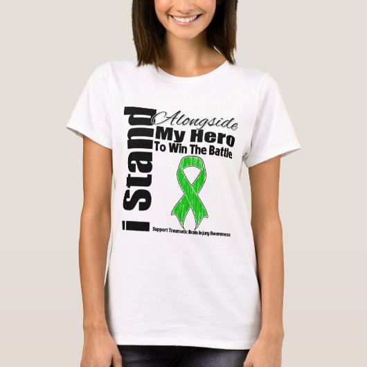 Ich stehe neben meiner Held-traumatischen T-Shirt (Vorderseite)