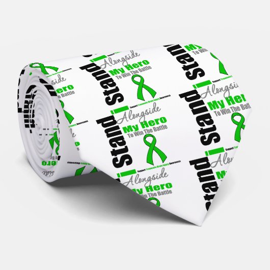 Ich stehe neben meiner traumatischen Hirnverletzun Krawatte (Gerollt)