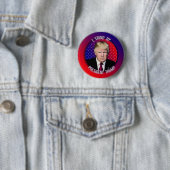Ich stehe Präsident Trump Abzeichen Buttons Button (Beispiel)