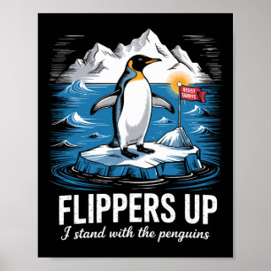 Ich stehe wieder mit Pinguin-Resist-Pinguinen-Prot Poster