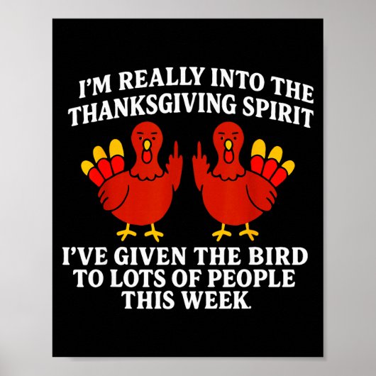 Ich Stehe Wirklich Auf Dem Thanksgiving Geist Ich Poster (Vorne)