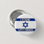 Ich stehe zu Israel Button (Vorne & Hinten)