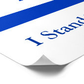 Ich stehe zu Israel Poster (Ecke)