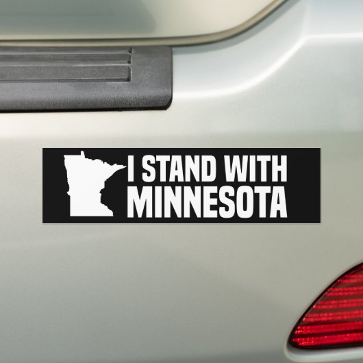 Ich stehe zu Minnesota Autoaufkleber (Auf Auto)