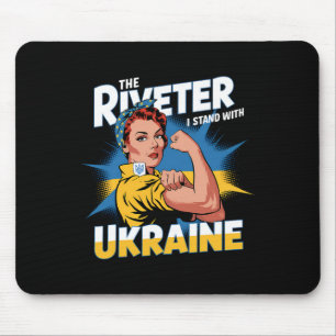 Ich stehe zu starken Frauen und Mädchen in der Ukr Mousepad