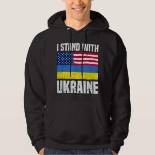 Ich stehe zu Ukraine Ukraine-Flagge Freies Ukraine Hoodie