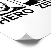 Ich stehe zu Ukraine Ukrainischer Held Zero Selens Poster (Ecke)
