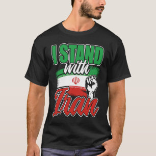 Ich Stehe Zum Iran Länderflagge T-Shirt