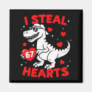 Ich stehle 67 Herz Dinosaurier für Jungen Mädchen Magnet