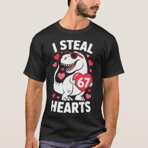 Ich stehle 67 Herzen Lustiger 67. Valentinstag Din T-Shirt