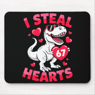 Ich stehle 67 Herzen Lustiger 67 Valentinstag Dino Mousepad