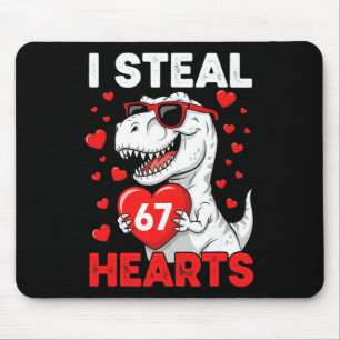 Ich stehle 67 Herzen Lustiger 67 Valentinstag Dino Mousepad