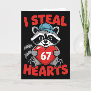 Ich stehle 67 Herzen Lustiger 67 Valentinstag Wasc Karte