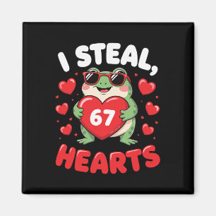 Ich stehle 67 Herzen Lustiger Frosch Valentinsgruß Magnet