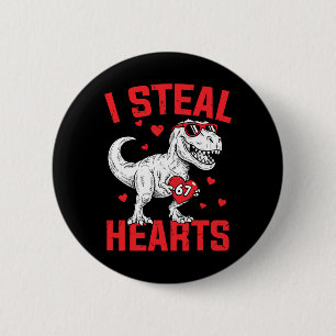 Ich stehle 67 Herzen Lustiger Sechs Sieben Valenti Button