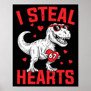 Ich stehle 67 Herzen Lustiges Six Seven Valentins  Poster