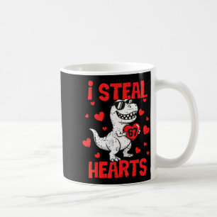 Ich stehle 67 Herzen T-Rex Six Seven Valentinstag  Kaffeetasse