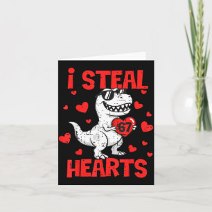 Ich stehle 67 Herzen T-Rex Six Seven Valentinstag Karte