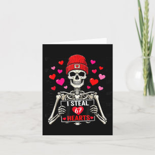 Ich stehle 67 Herzen Valentinstag 67 Meme 6 7 Skel Karte
