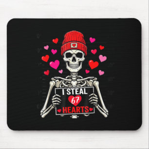 Ich stehle 67 Herzen Valentinstag 67 Meme 6 7 Skel Mousepad
