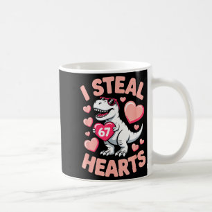 Ich stehle 67 Herzen Valentinstag 67 Meme 6 7 T-re Kaffeetasse