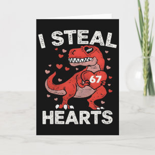Ich stehle 67 Herzen Valentinstag 67 Meme 6 7 T Re Karte