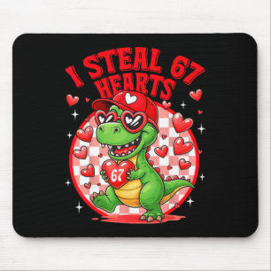 Ich stehle 67 Herzen Valentinstag 67 Meme 6 7 T-re Mousepad