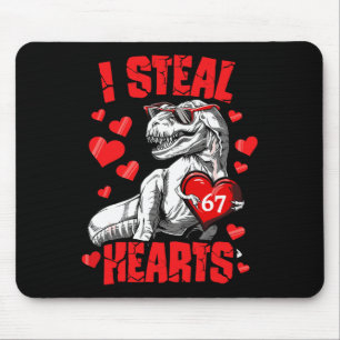 Ich stehle 67 Herzen Valentinstag 67 Meme 6 7 T Re Mousepad