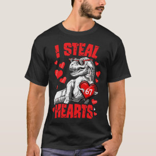 Ich stehle 67 Herzen Valentinstag 67 Meme 6 7 T Re T-Shirt