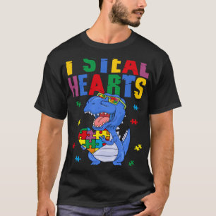 Ich stehle Herz-Autistische Jungen Autismus Bewuss T-Shirt