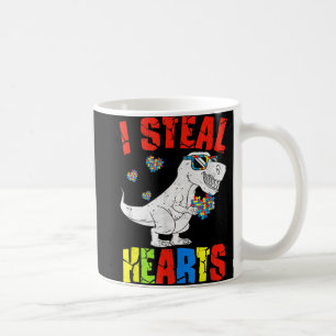 Ich stehle Herz Dinosaur Autismus Bewusstsein Klei Kaffeetasse