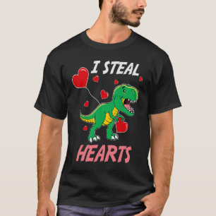 Ich stehle Herz Dinosaur Kinder Design prähistoris T-Shirt
