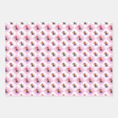 Ich stehle Herz, Dinosaurier in den Farben der Reg Geschenkpapier Set (Vorderseite 2)