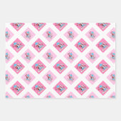 Ich stehle Herz, Dinosaurier in der Farbe der Tran Geschenkpapier Set (Vorderseite 3)