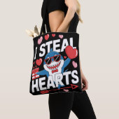 Ich stehle Herz - Funny Valentine's Day Shark Tasche (Von Nahem)